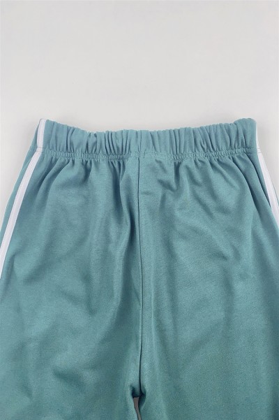 製造綠色運動長褲  設計白色間條運動褲  運動褲專門店 U395 細節-4